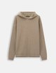 Темно-бежевое худи BOGGI Milano из хлопка и вискозы: фото - Invogue