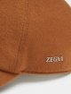 Карамельна кепка Zegna з кашеміру з металевою емблемою: фото 2 - Invogue
