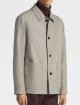 Сіра куртка Zegna з м'якої вовняної фланелі з накладними кишенями: фото 1 - Invogue