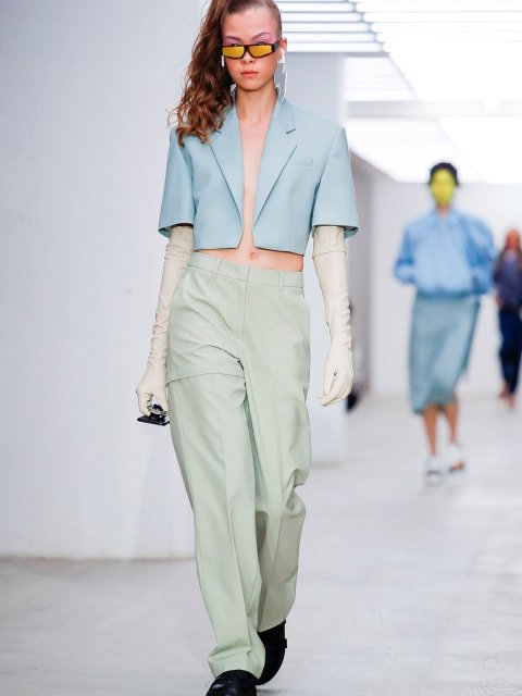 Блакитний піджак PUSHBUTTON : фото 1 - Invogue