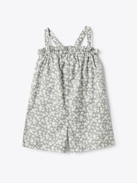 Серый комбинезон IL GUFO с цветочным принтом: фото - Invogue