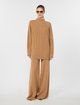Бежеві брюки MAX MARA з вовни та кашеміру: фото 1 - Invogue