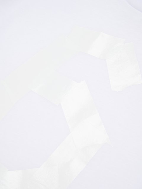 Біла футболка MM6 Maison Margiela з бавовни: фото 3 - Invogue