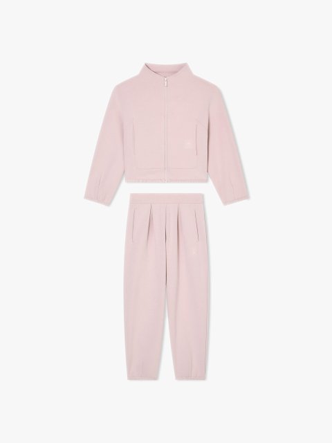 Лілова кофта, штани EMPORIO ARMANI KIDS з бавовни: фото - Invogue