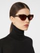 Коричневі сонцезахисні окуляри MAX MARA овальні: фото 1 - Invogue