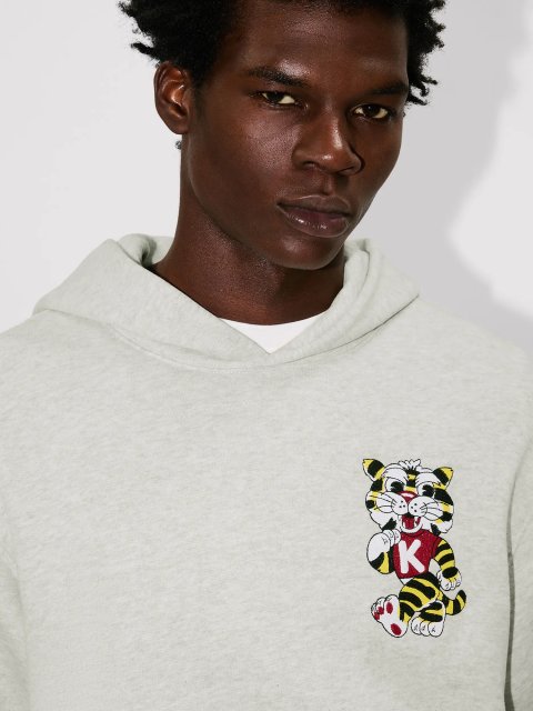 Серое худи Kenzo из хлопка: фото 4 - Invogue