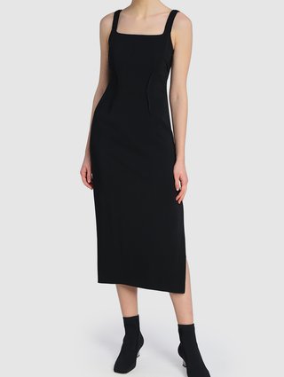 Чёрное платье Sportmax: фото 1 - Invogue
