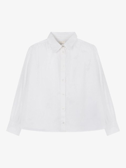Біла сорочка GIVENCHY KIDS з бавовни: фото - Invogue