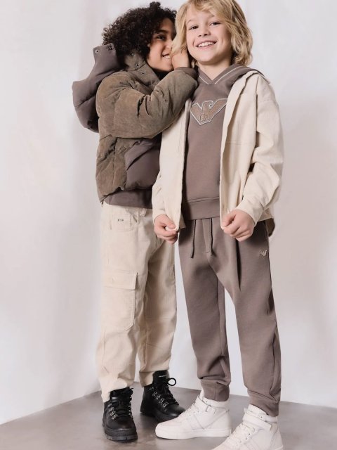 Чорні черевики EMPORIO ARMANI KIDS : фото 1 - Invogue