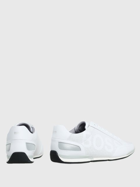 Белые кеды BOSS: фото 3 - Invogue