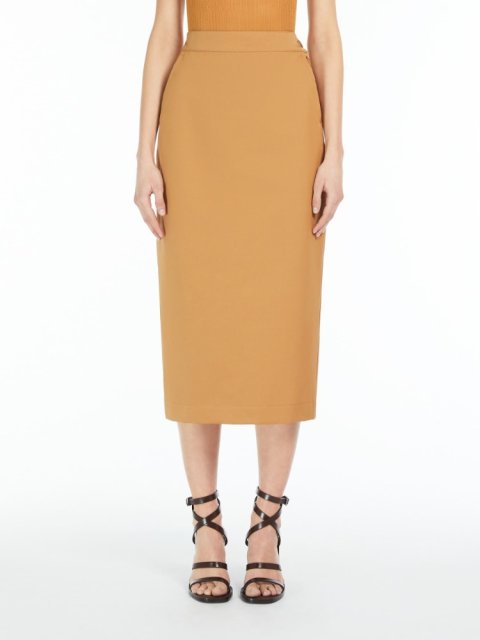 Світло-коричнева спідниця міді Max Mara: фото 1 - Invogue