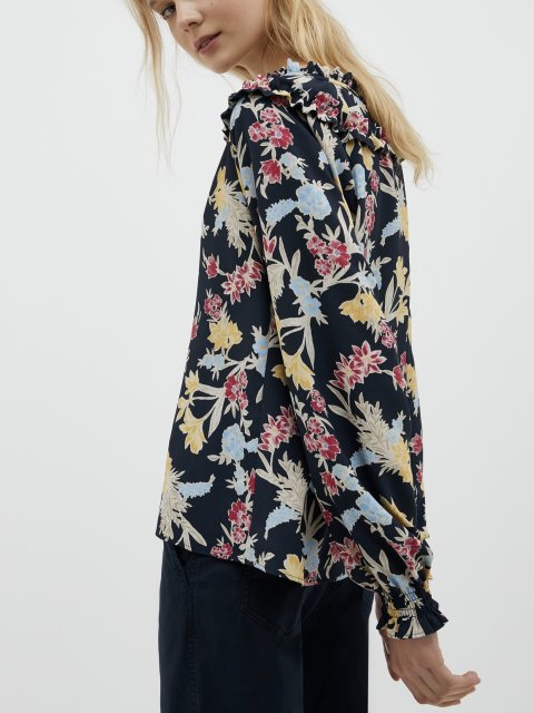 Синяя блуза MAX&CO: фото 2 - Invogue