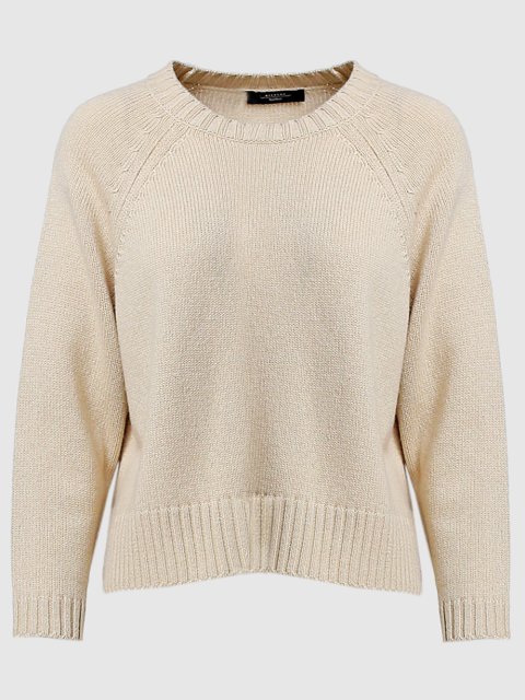 Бежевый свитер WEEKEND MAX MARA: фото - Invogue