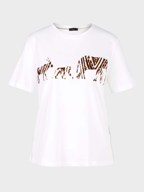 Белая футболка MARC CAIN: фото - Invogue