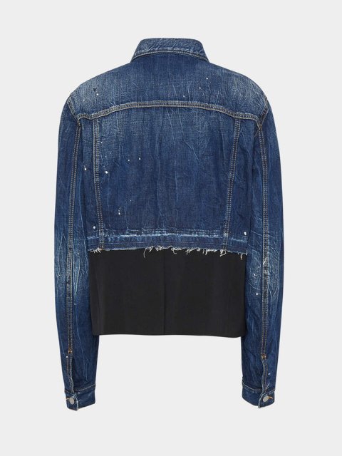 Синя куртка DSQUARED KID з бавовни: фото 1 - Invogue