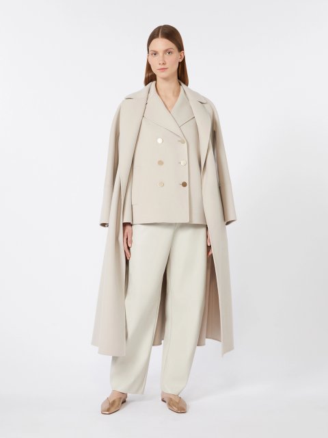 Бежевий жакет MAX MARA з чистої вовни: фото 1 - Invogue