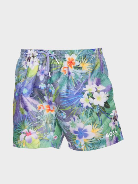 Фиолетовые шорты пляж BOSS: фото - Invogue