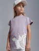 Фіолетова футболка MONCLER ENFANT : фото 2 - Invogue