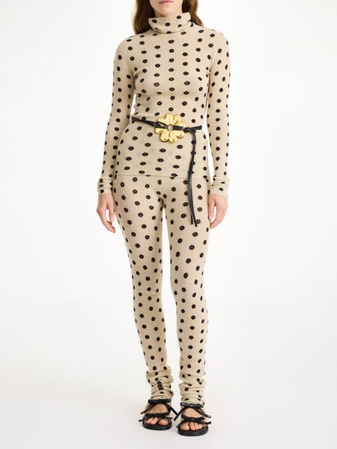 Бежевий гольф Malene Birger з квіточками: фото 1 - Invogue