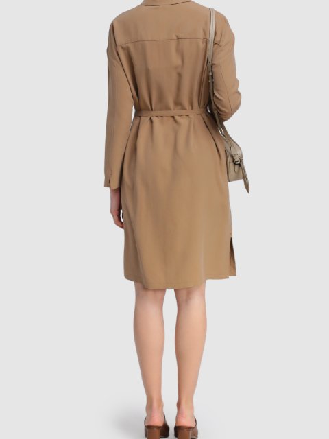 Бежевое платье MAX MARA: фото 2 - Invogue