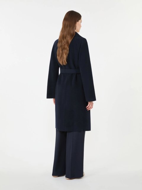 Темно-синє пальто WEEKEND MAX MARA з суміші вовни: фото 2 - Invogue