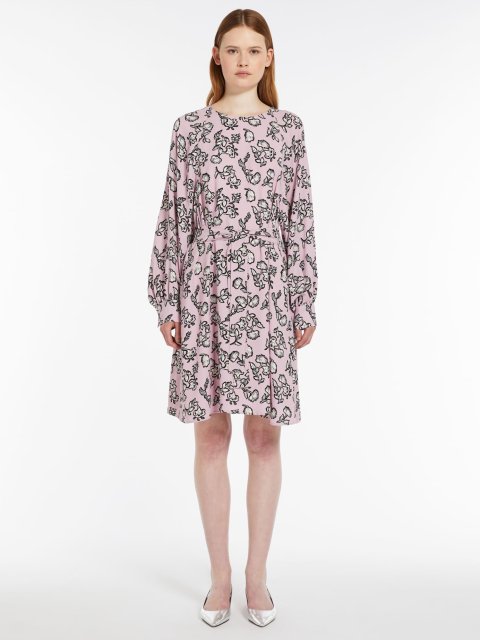 Рожева сукня WEEKEND MAX MARA з принтом: фото 1 - Invogue