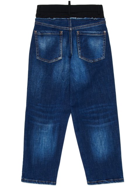 Сині джинси DSQUARED KID з бавовни: фото 1 - Invogue