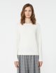 Білий светр WEEKEND MAX MARA з шовку та вовни: фото 2 - Invogue