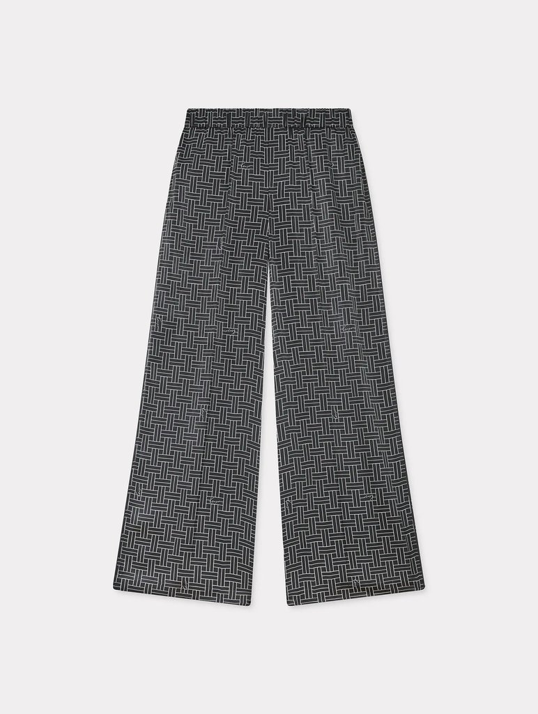 Чорні брюки Kenzo з геометричним візерунком: фото - Invogue