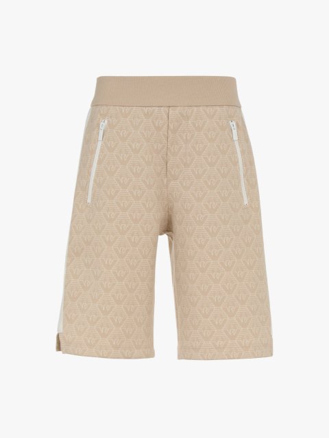 Бежеві бермуди EMPORIO ARMANI KIDS з суміші бавовни: фото - Invogue