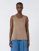 Коричневий топ Max Mara з бавовни та модалу: фото 2 - Invogue