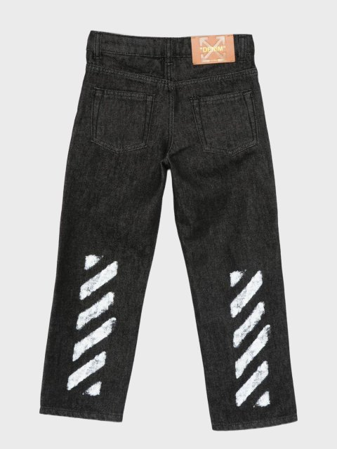 Чорні джинси OFF-WHITE KIDS з бавовни: фото 2 - Invogue