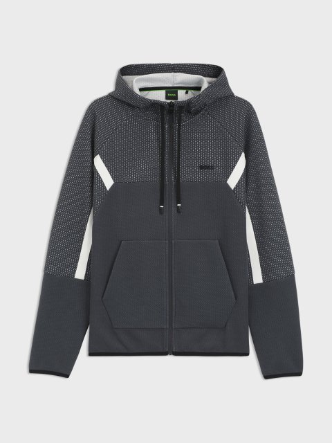 Темно-сіра кофта BOSS з бавовни: фото - Invogue