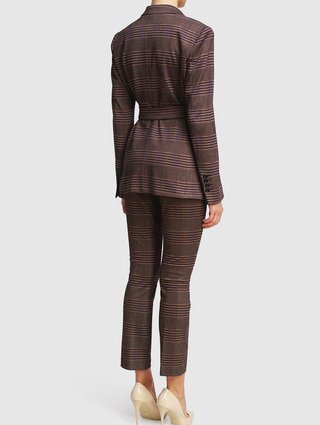 Фиолетовые брюки MARC CAIN: фото 2 - Invogue