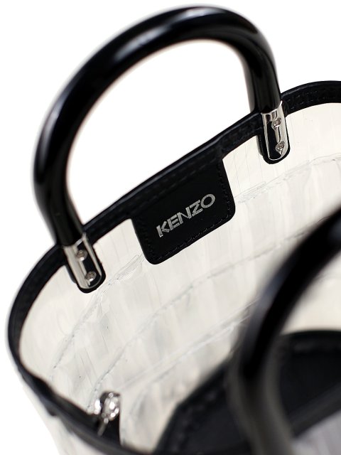 Серебристая сумка KENZO: фото 4 - Invogue