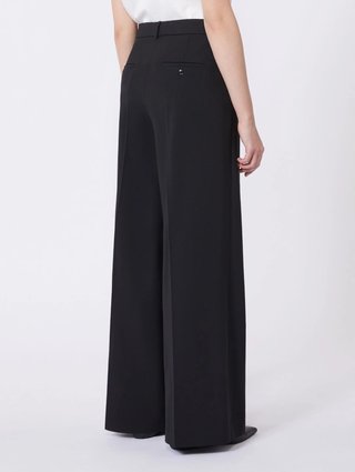 Черные брюки WEEKEND MAX MARA из смеси шерсти: фото 3 - Invogue