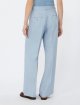 Голубые брюки Weekend Max Mara из льна со стрелками: фото 3 - Invogue