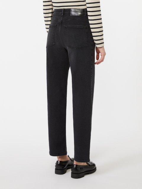 Черные джинсы WEEKEND MAX MARA из хлопкового денима: фото 3 - Invogue