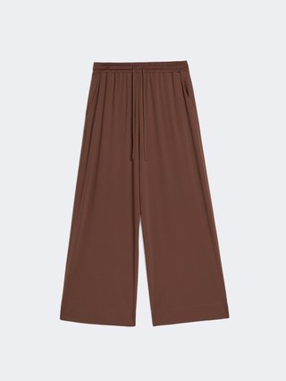 Шоколадные брюки Weekend Max Mara: фото - Invogue