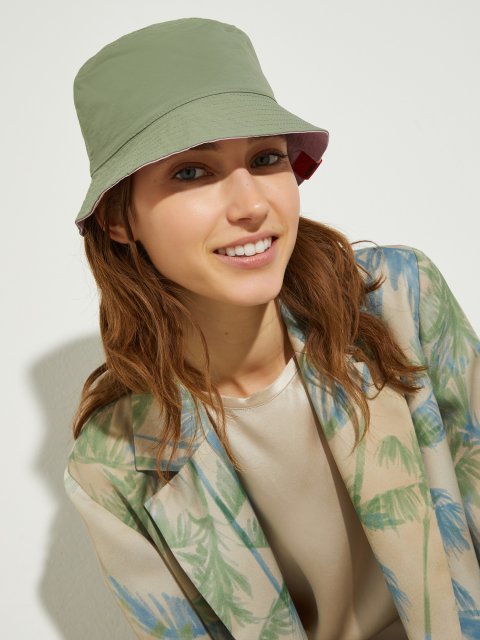 Зеленая панама Max&Co двухсторонняя: фото 2 - Invogue