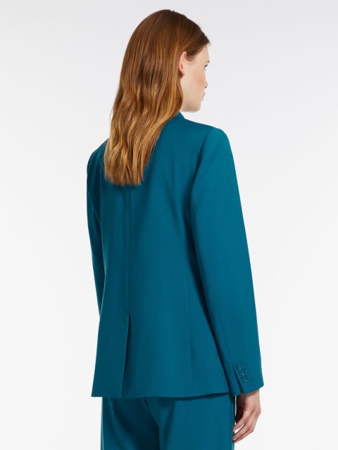 Синій жакет WEEKEND MAX MARA з вовни: фото 2 - Invogue