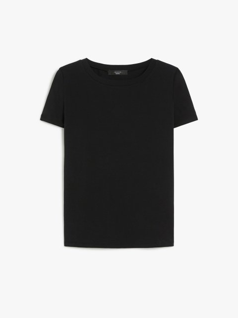 Черная футболка Weekend Max Mara из органического хлопка: фото - Invogue