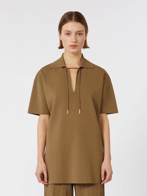 Світло-коричневий светр MAX MARA з віскозної креп-пряжі: фото 2 - Invogue