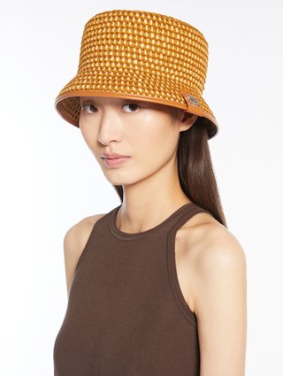 Коричневая шляпа Max Mara из вискозы: фото 1 - Invogue