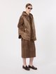Коричнева куртка Max Mara із замші та шовку: фото 1 - Invogue
