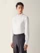 Біла сорочка Zegna у тонку смужку з бавовни: фото 1 - Invogue