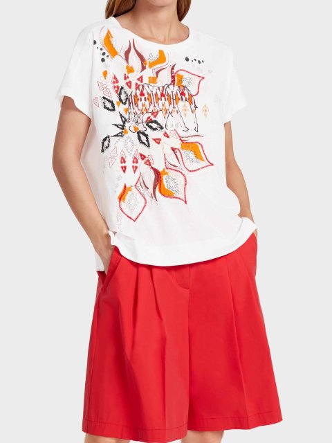 Белая футболка MARC CAIN: фото 1 - Invogue