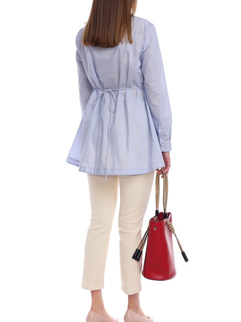 Синяя рубашка MAX&CO: фото 4 - Invogue