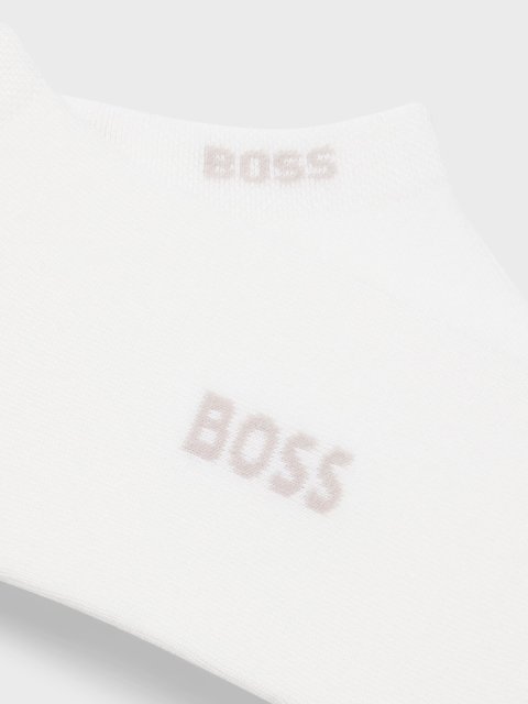 Набор двух пар носков BOSS белого цвета: фото 1 - Invogue