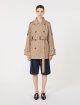 Темно-бежевий плащ MAX MARA двобортний: фото 3 - Invogue